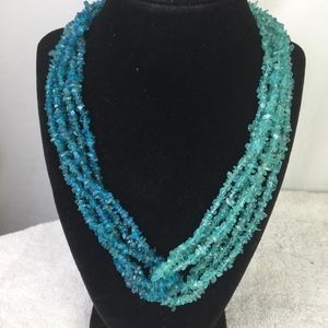 Madagascar Apatite and Neon Apatite Necklace